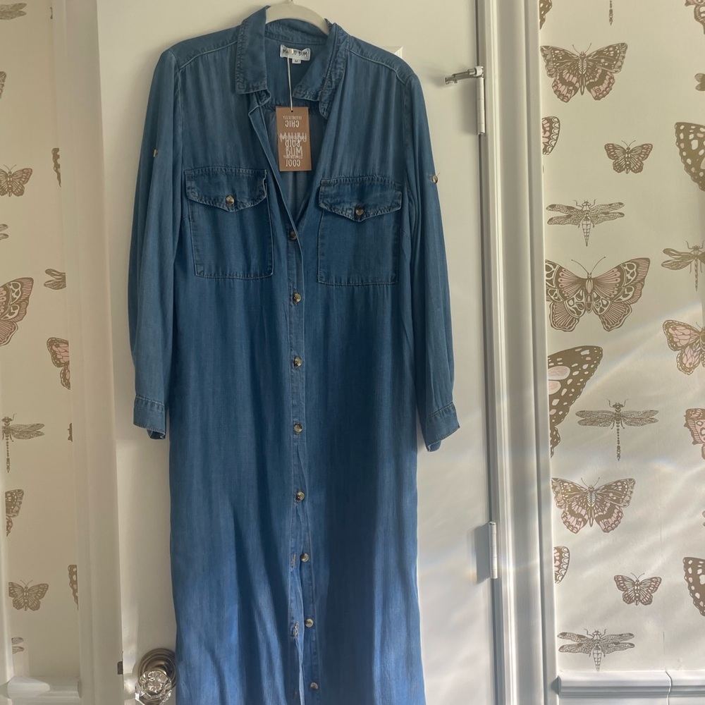 Blue Denim Dress - Picture 2 of 8